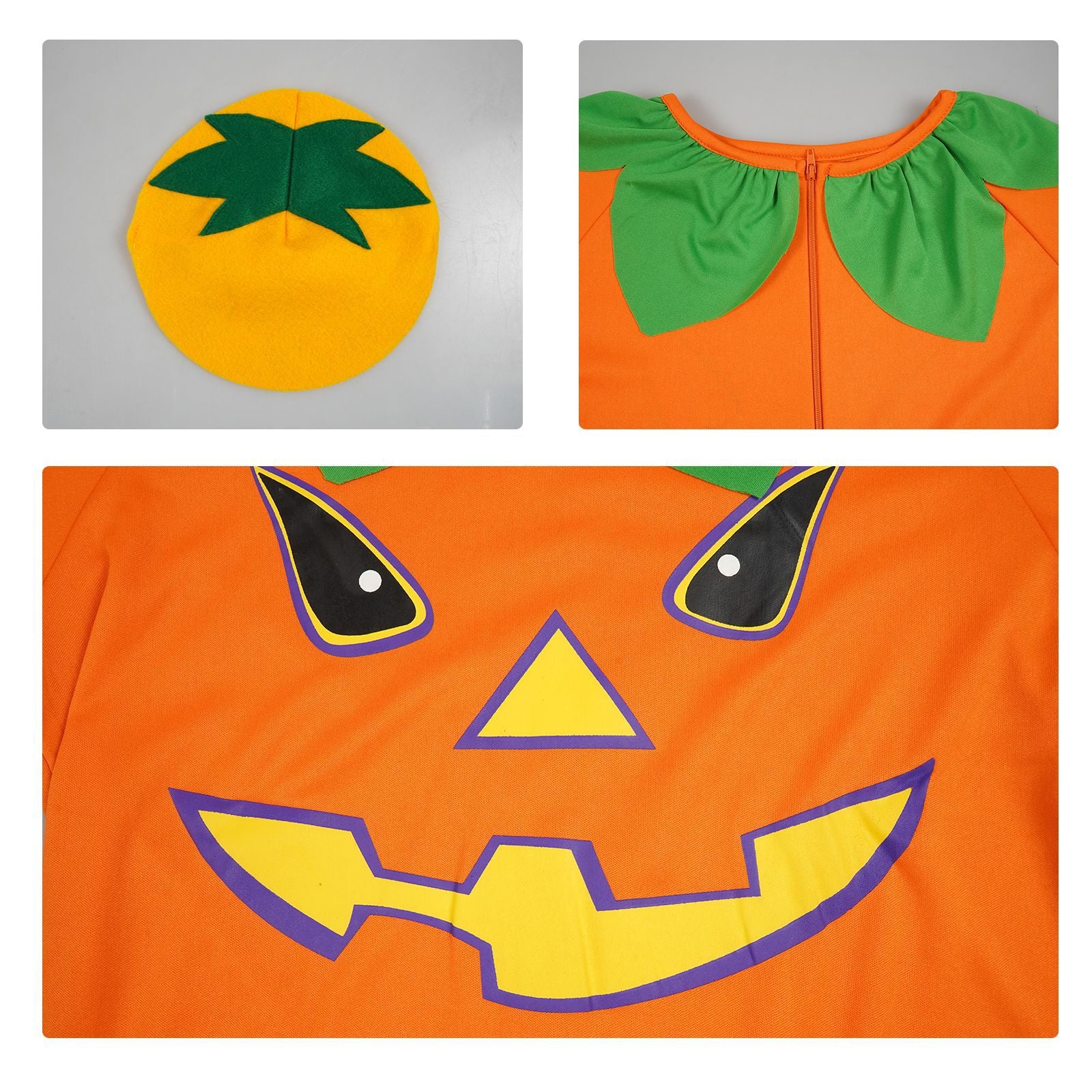 Halloween Costume Party Cosplay Children's Role Play Pumpkin Costume Cosplay Stage Performance Costume