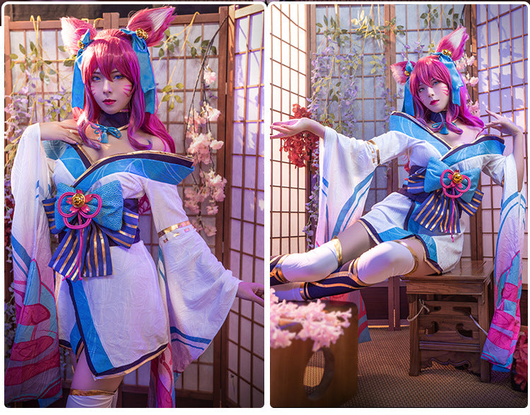 LOL League of Legends Soul Lotus cosplay costume Nine Tailed Fox Ali cosplay costume