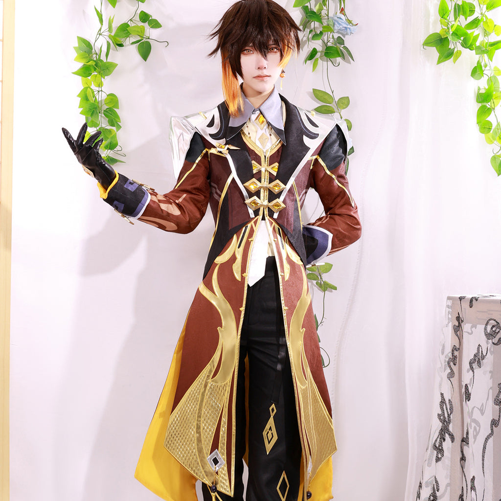 Genshin Impact cosplay clothes Morax Zhongli anime game animation high configuration Zhongli cos clothes