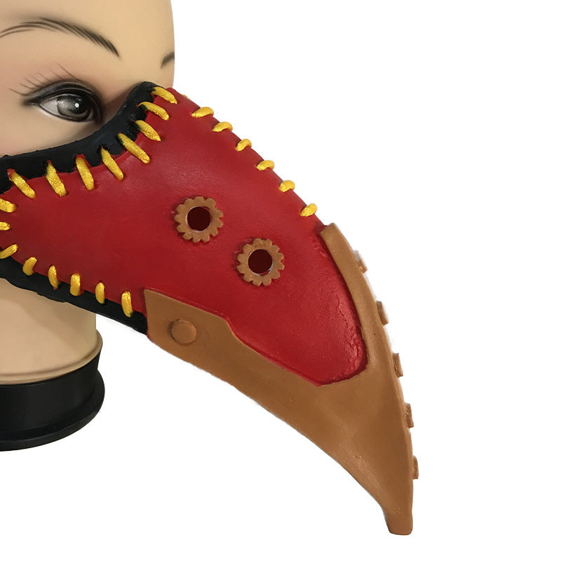 My hero academia crow master mask plague doctor beak new latex Halloween peripheral props face mask