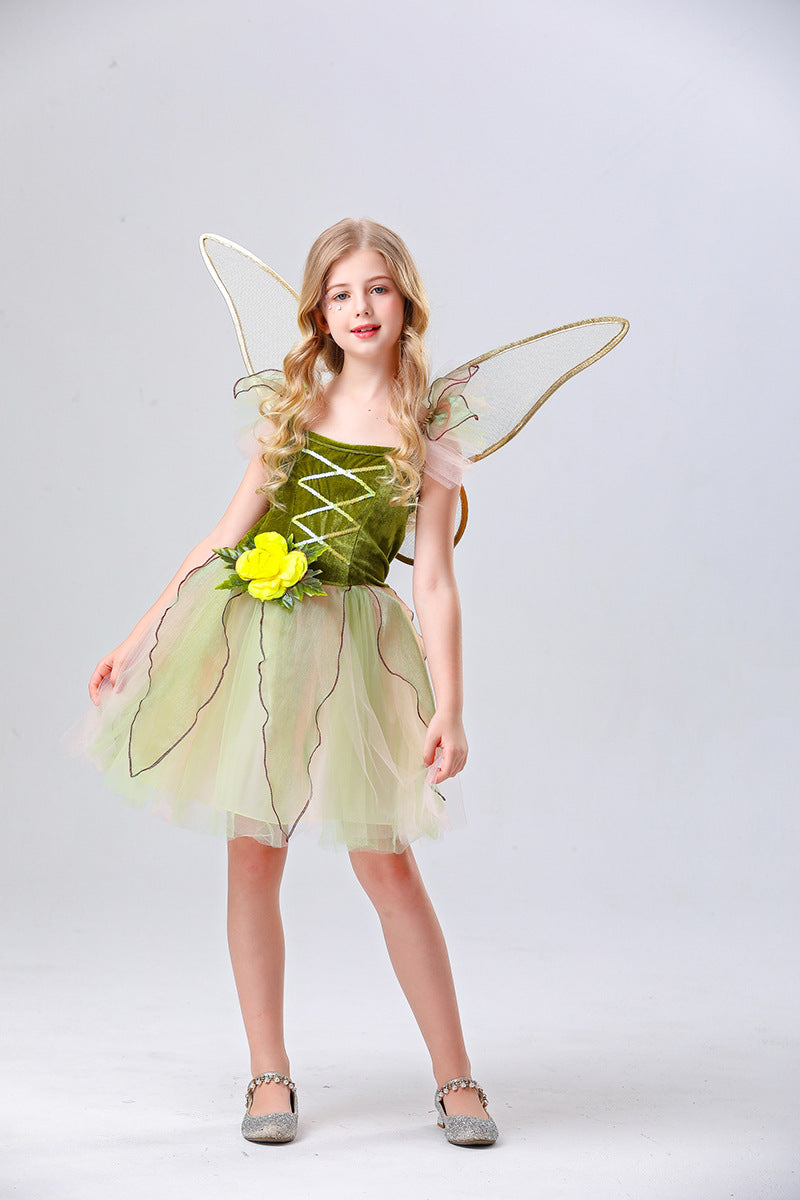 Children's Firefly Performance Costume Princess Dance Skirt Cosplay Fairy Costume for Girls