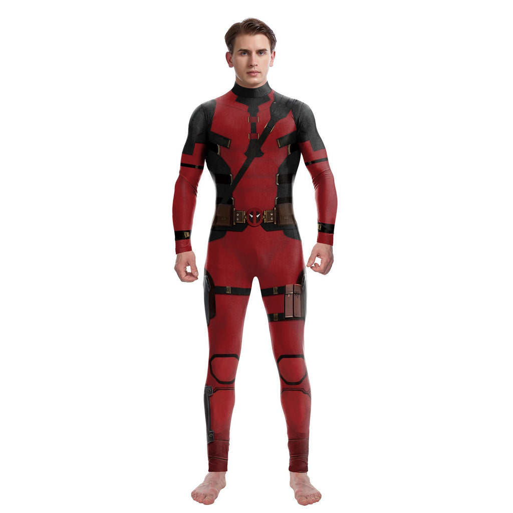 New Deadpool 3 Man Sky jumpsuit full body Marvel cosplay Deadpool Wasp 3D role-playing suit slim fit