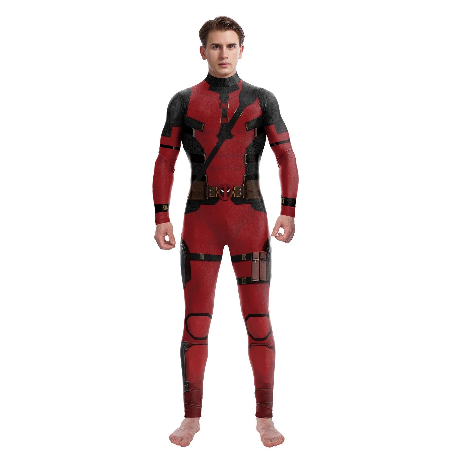 New Deadpool 3 Man Sky jumpsuit full body Marvel cosplay Deadpool Wasp 3D role-playing suit slim fit