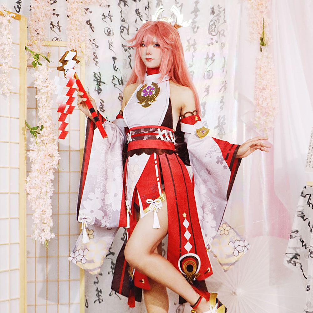 High configuration Genshin Impact eight god son cosplay costume female thunder general eight god son animation COS costume female