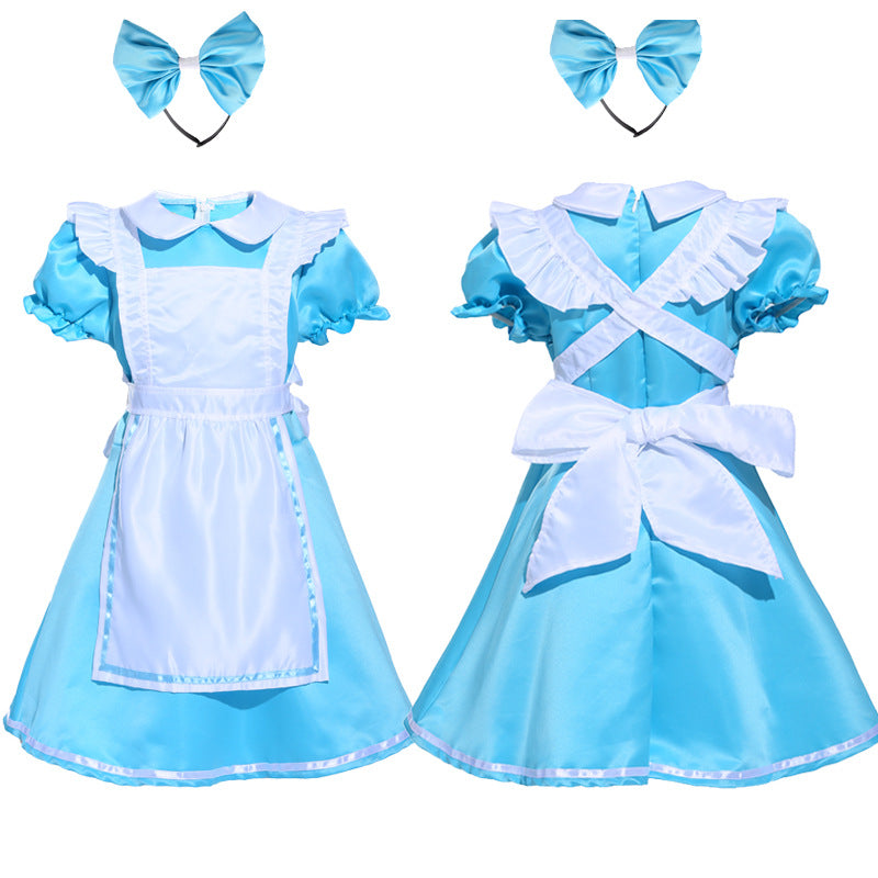 Girls' costume Halloween Costume Princess dress costumes Alice in Wonderland maid costume
