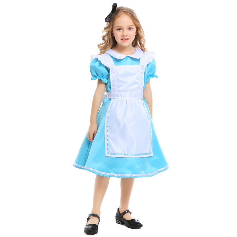 Girls' costume Halloween Costume Princess dress costumes Alice in Wonderland maid costume