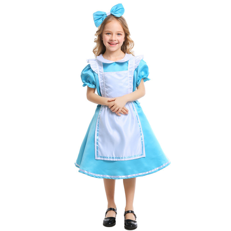 Girls' costume Halloween Costume Princess dress costumes Alice in Wonderland maid costume