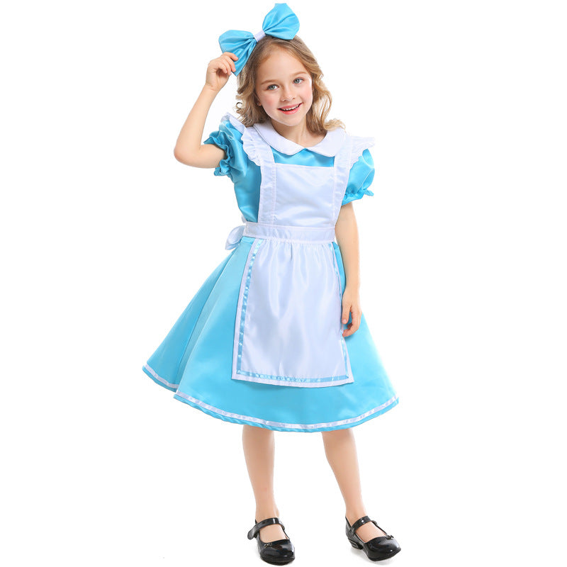 Girls' costume Halloween Costume Princess dress costumes Alice in Wonderland maid costume