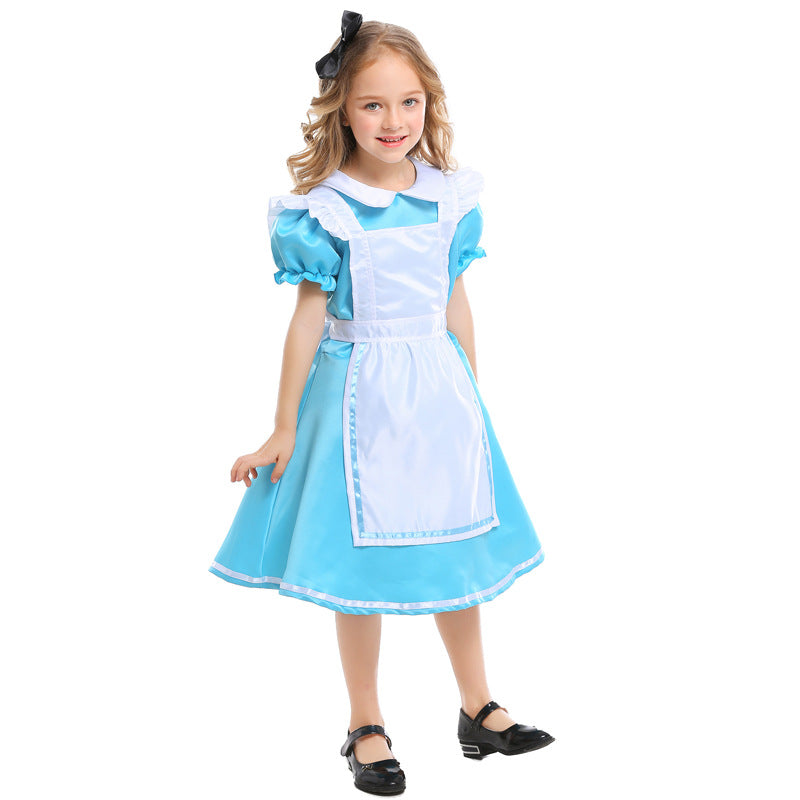 Girls' costume Halloween Costume Princess dress costumes Alice in Wonderland maid costume