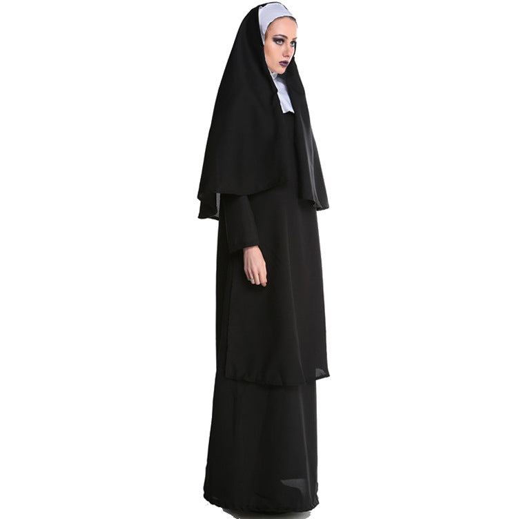 M-XL Halloween costume nun costume uniform clerical dress Middle East Ball performance costume