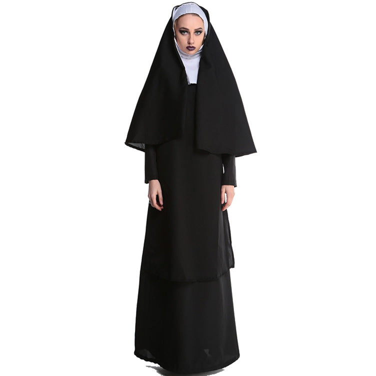 M-XL Halloween costume nun costume uniform clerical dress Middle East Ball performance costume