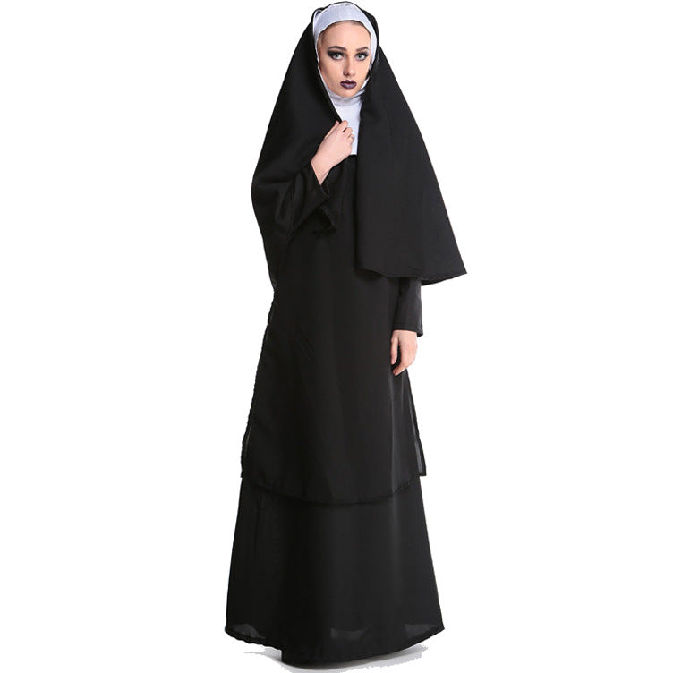 M-XL Halloween costume nun costume uniform clerical dress Middle East Ball performance costume
