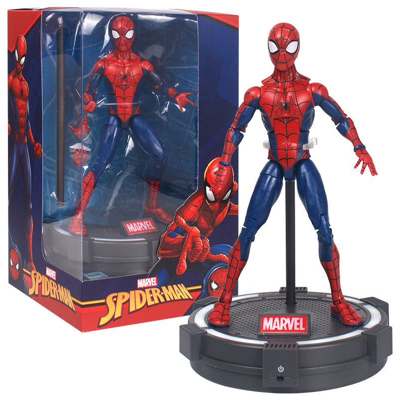 Zhongdong genuine Marvel series Avengers 3 doll 7-inch doll with luminous deck base display rack