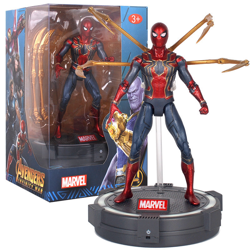 Zhongdong genuine Marvel series Avengers 3 doll 7-inch doll with luminous deck base display rack