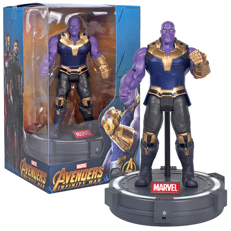 Zhongdong genuine Marvel series Avengers 3 doll 7-inch doll with luminous deck base display rack