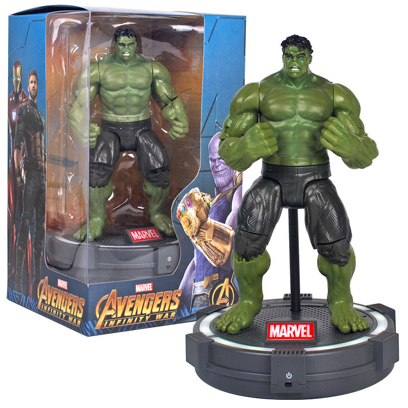 Zhongdong genuine Marvel series Avengers 3 doll 7-inch doll with luminous deck base display rack