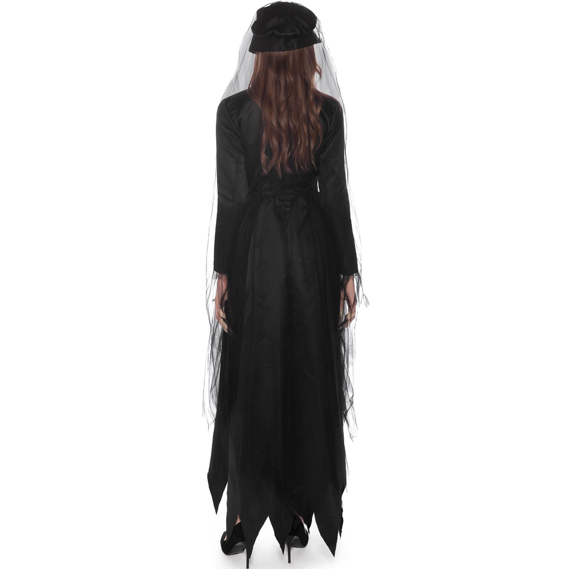 S-XXL Women's Halloween Vampire Bride Costume