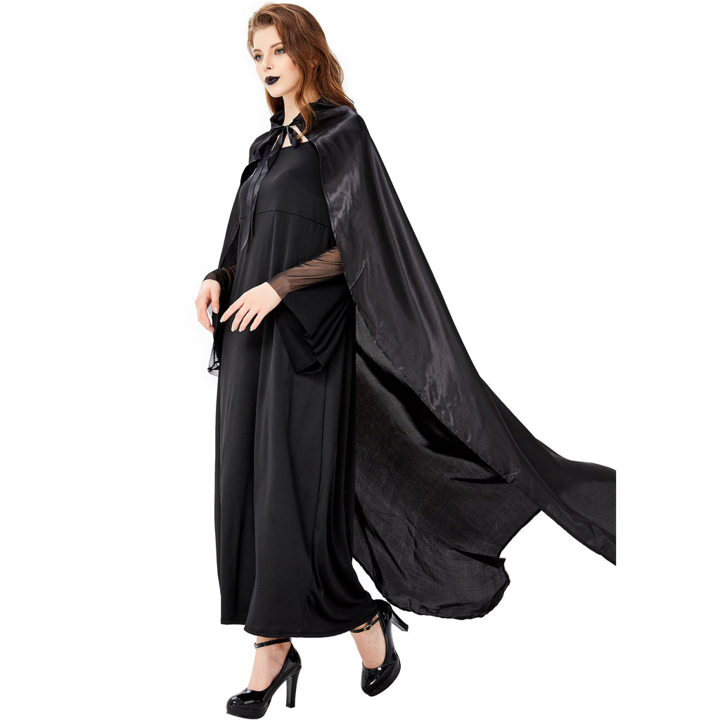 Halloween Witch Cape Queen Vampire Robe