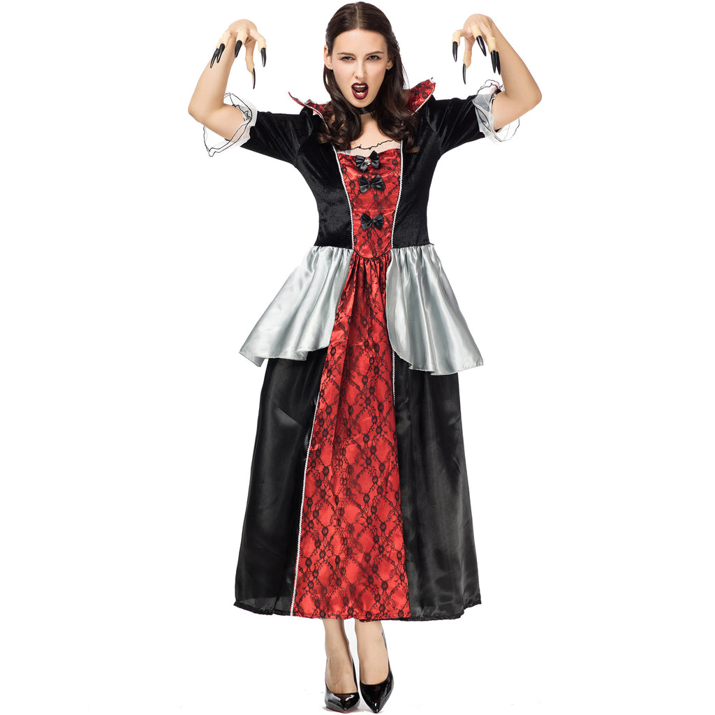 European Style Halloween Queen Vampire Cosplay Costume