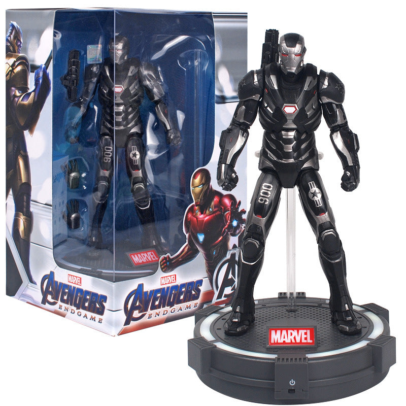 Zhongdong genuine Marvel series Avengers 3 doll 7-inch doll with luminous deck base display rack