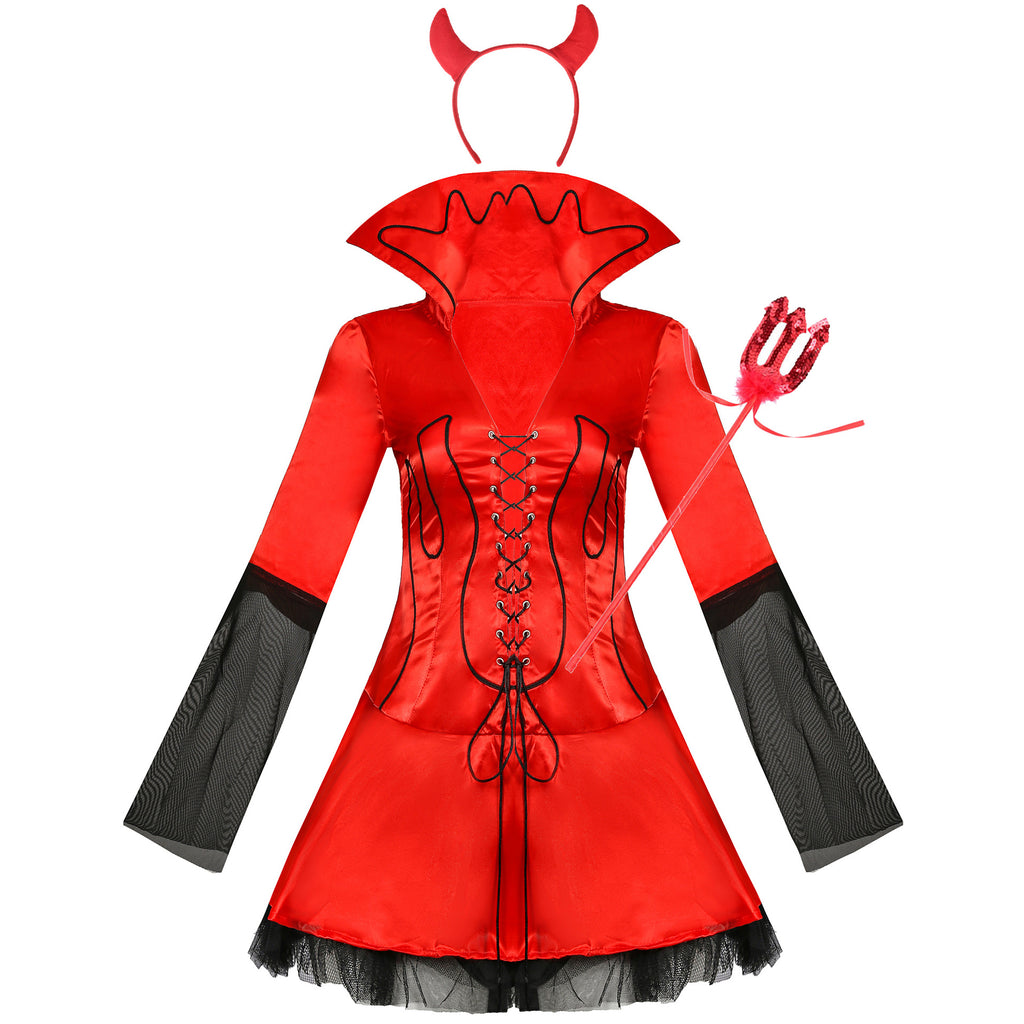 S-XL Vampire Demon Costume for Women