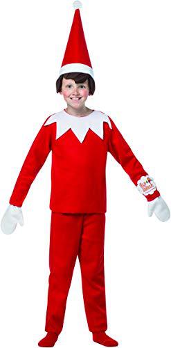 ELF costume party costume on Halloween Christmas shelf