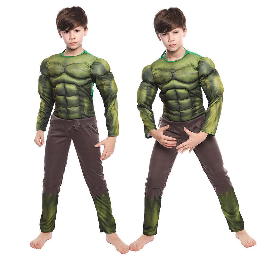 Hulk adult and children performance costume Avengers 4 Mask mask cloak gloves ball dress up costume