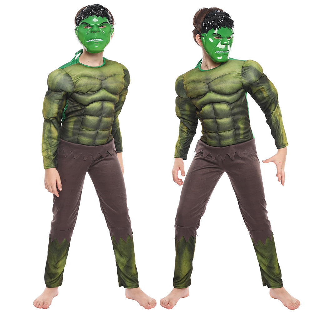 Hulk adult and children performance costume Avengers 4 Mask mask cloak gloves ball dress up costume