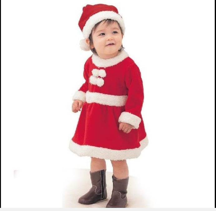 Christmas costume boys and girls Christmas costume children's Christmas costume Christmas performance wear Santa Claus suits