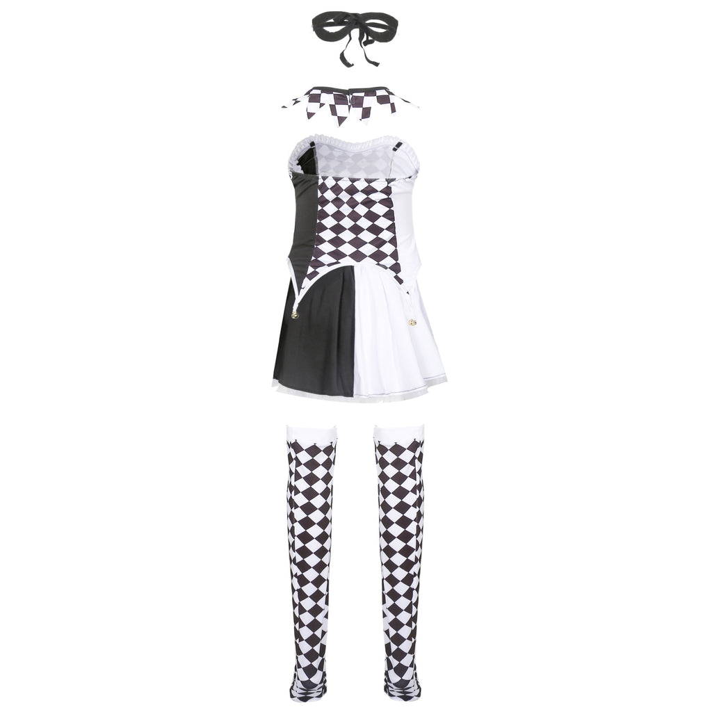 S-XL Halloween Vampire Clown Costume