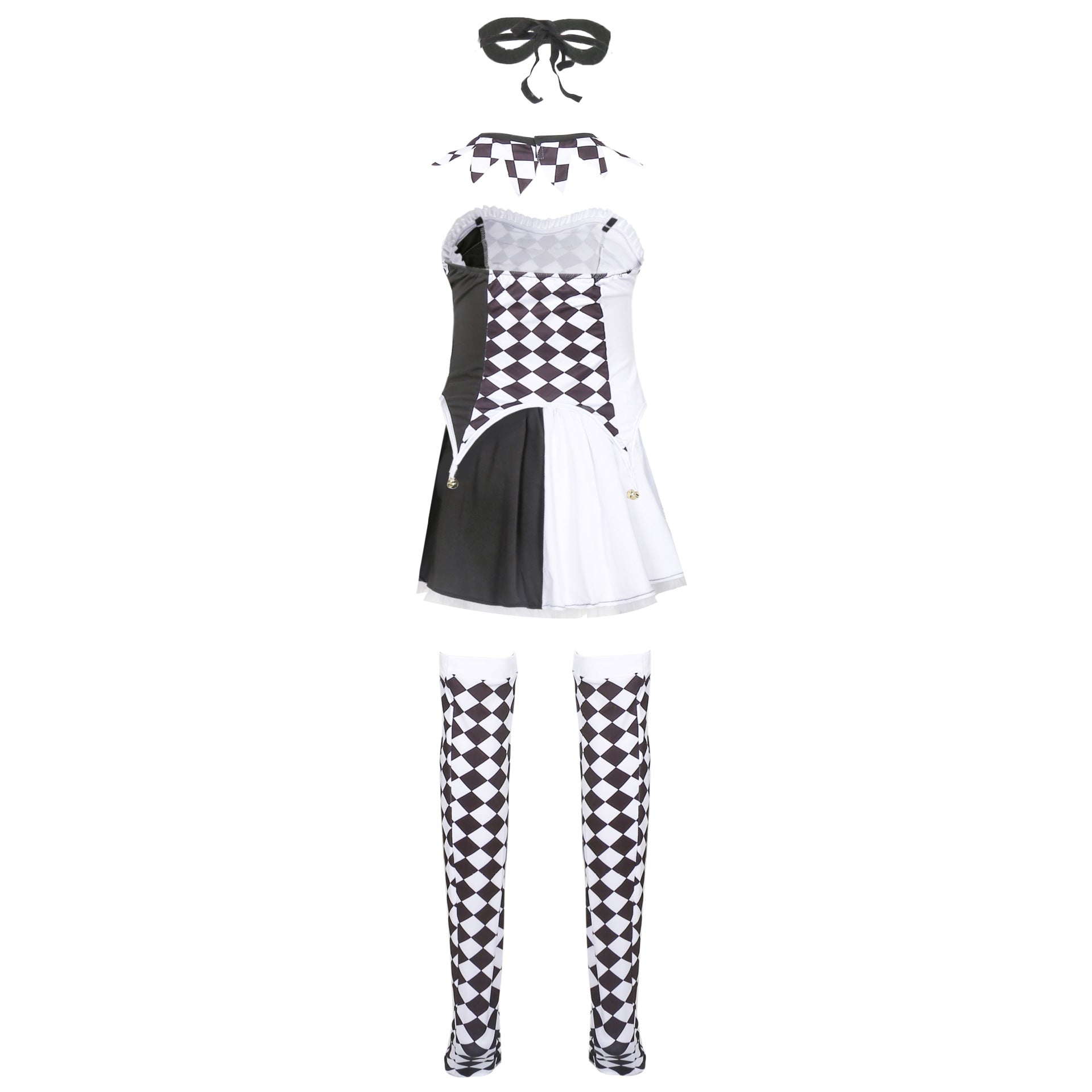S-XL Halloween Vampire Clown Costume