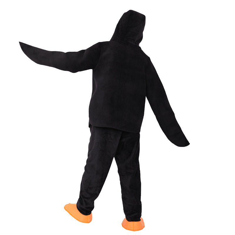 Children's black penguin modeling jumpsuit Halloween Penguin cosplay stage costume cosplay costume