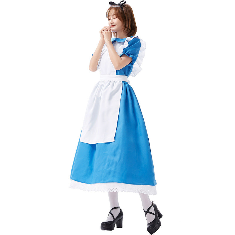 Halloween costume fairy tale costume Alice maid maid drama stage costume export game clothes