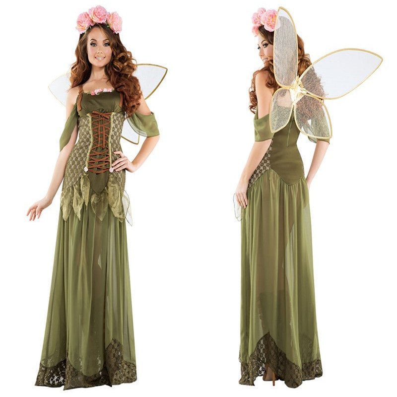 New Halloween costume forest green elf FARCENT princess angel costume DS costume factory wholesale