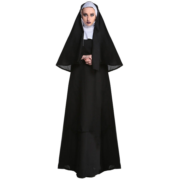 M-XL Halloween costume nun costume uniform clerical dress Middle East Ball performance costume