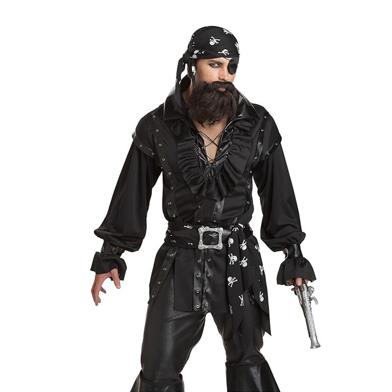 Pirate Cosplay Costume Halloween Outfit Caribbean Pirate Costume Game Uniform