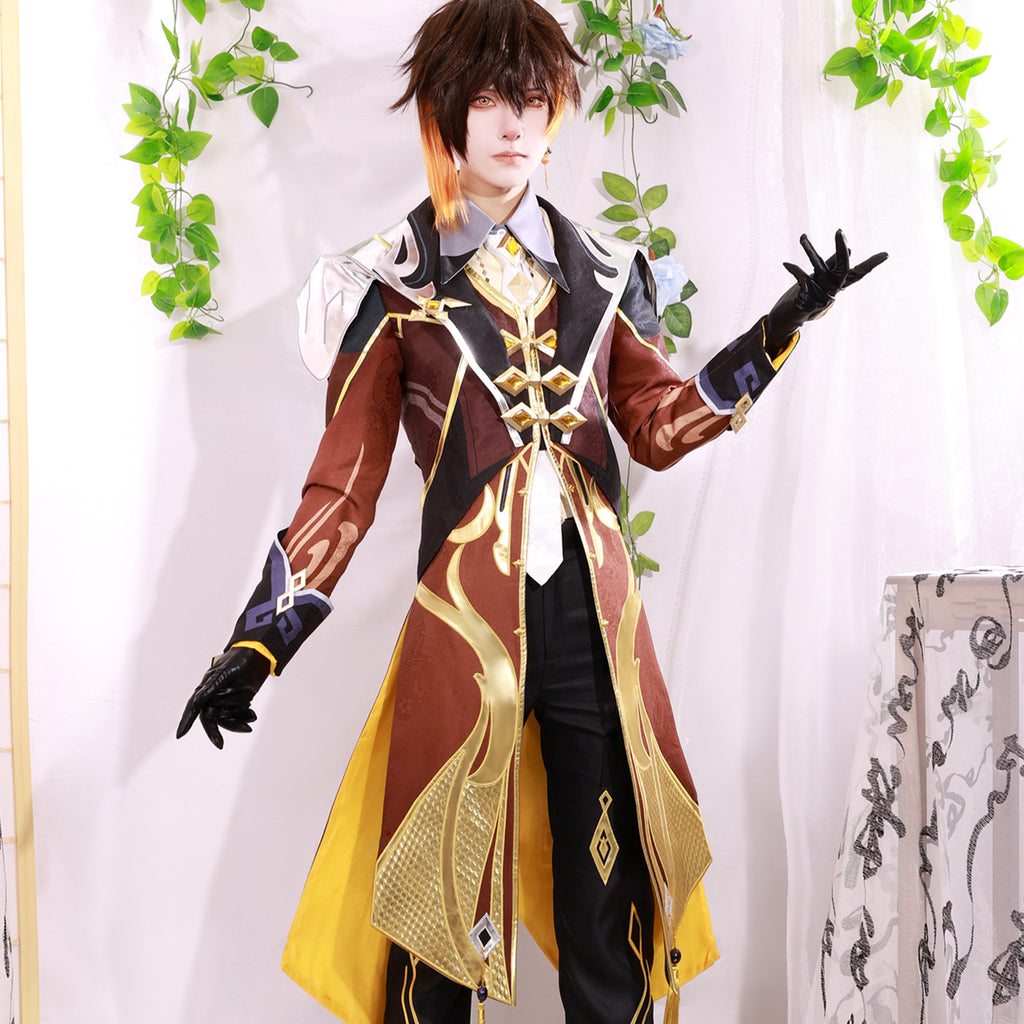 Genshin Impact cosplay clothes Morax Zhongli anime game animation high configuration Zhongli cos clothes