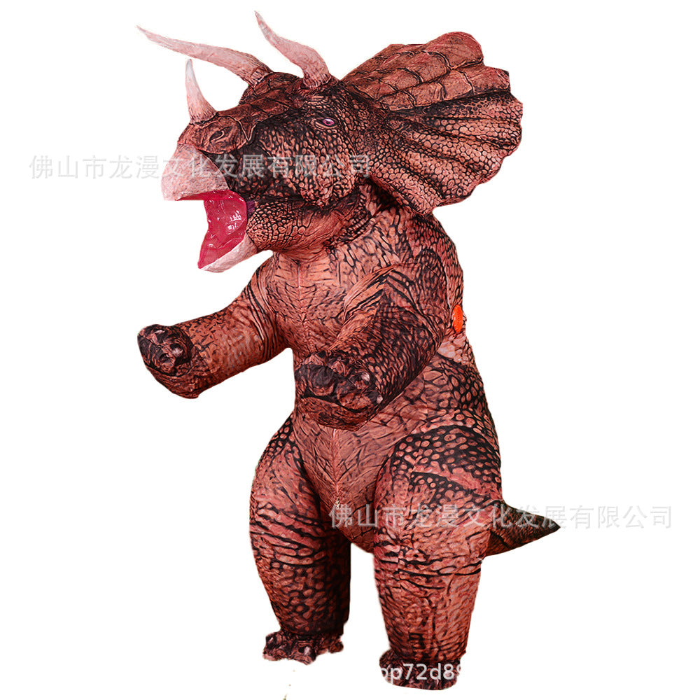 Halloween funny inflatable dinosaur-like clothing cosplay adult Tyrannosaurus doll clothing Triceratops inflatable costume
