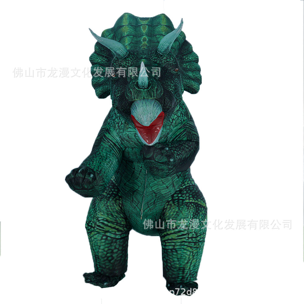 Halloween funny inflatable dinosaur-like clothing cosplay adult Tyrannosaurus doll clothing Triceratops inflatable costume