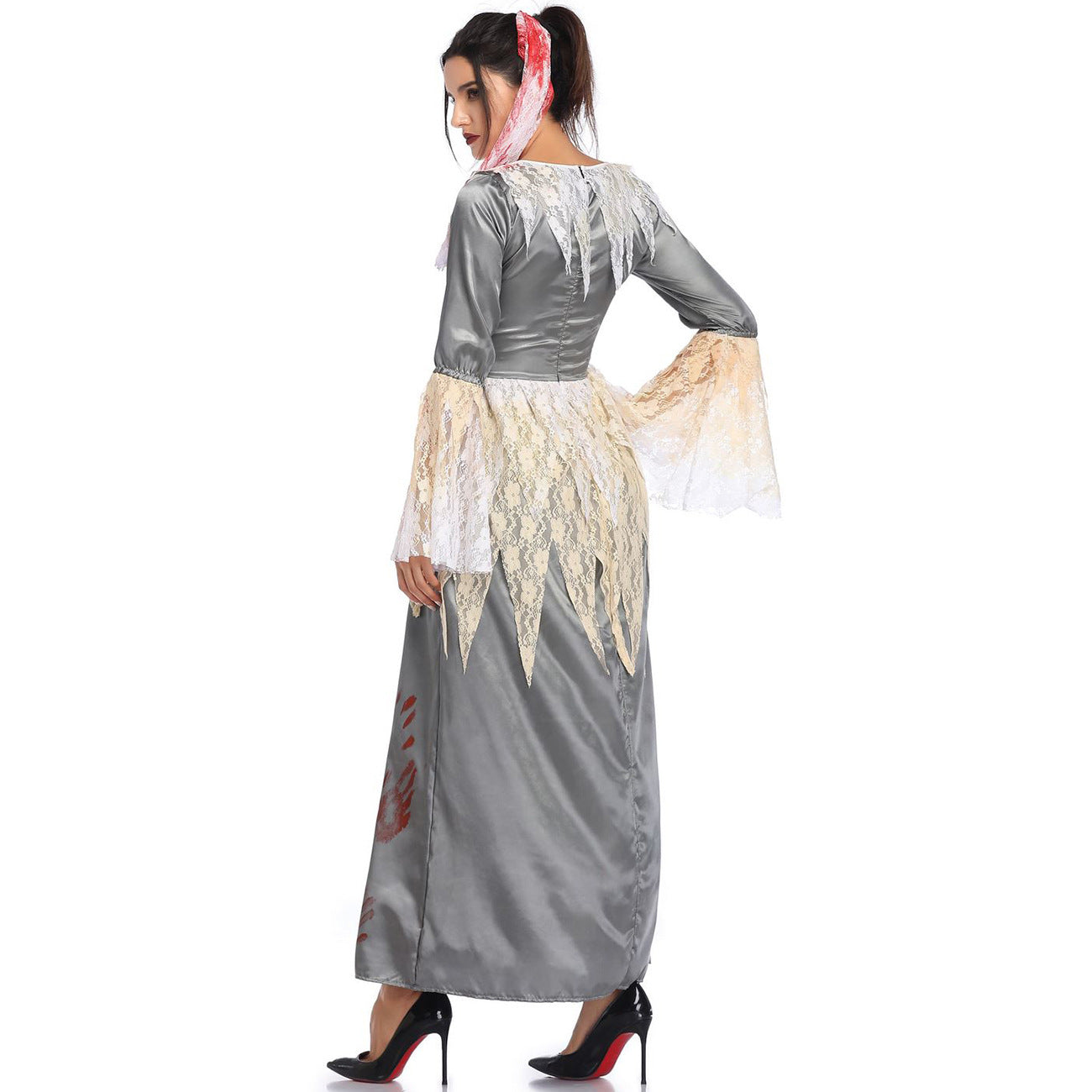M-XL Vampire Bride Maxi Dress