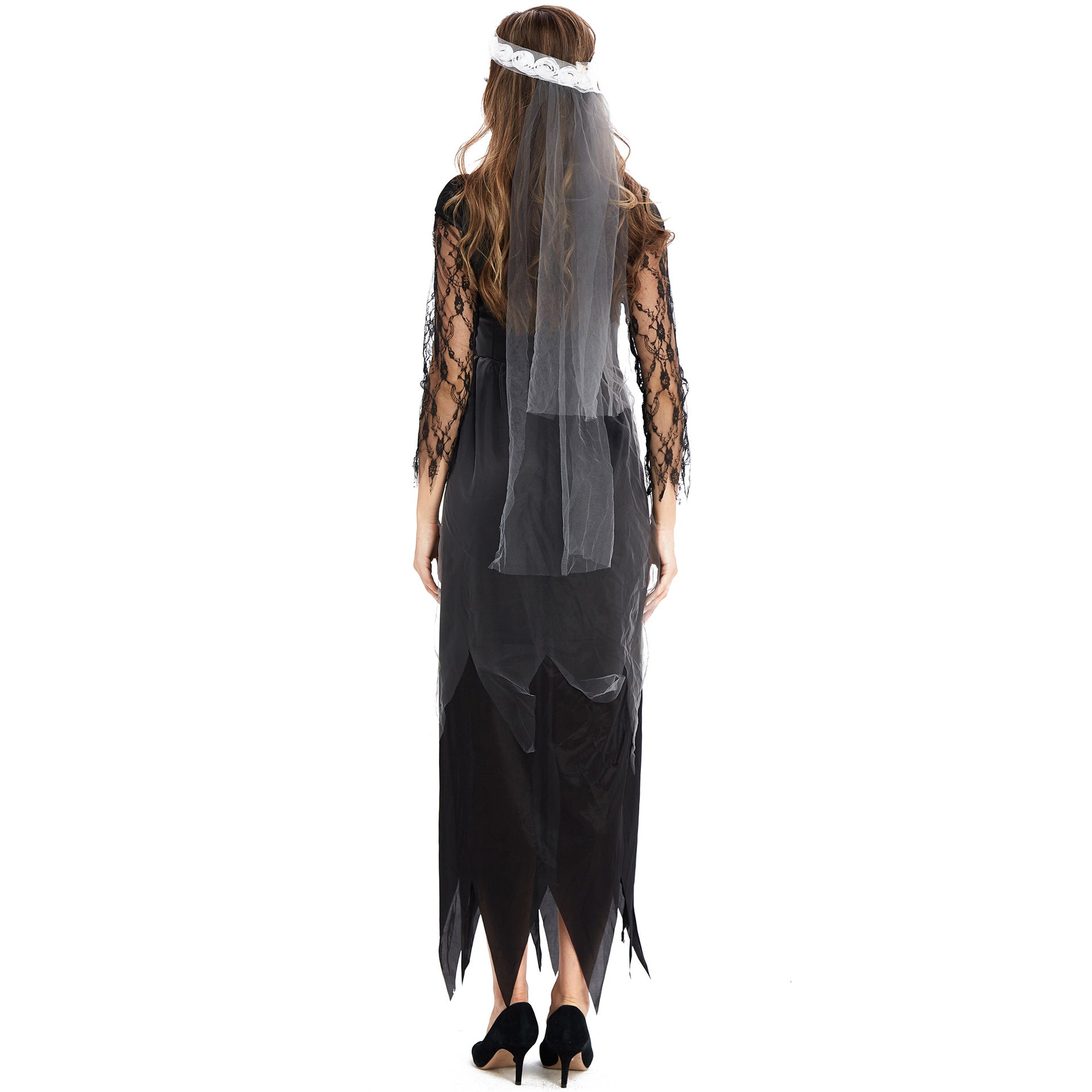 Halloween Vampire Bride Costume Women's Devil Dress