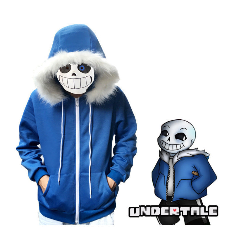 Halloween Costume Cosplay Undertale Sans Skeleton Cosplay Hoodie Mask Wholesale