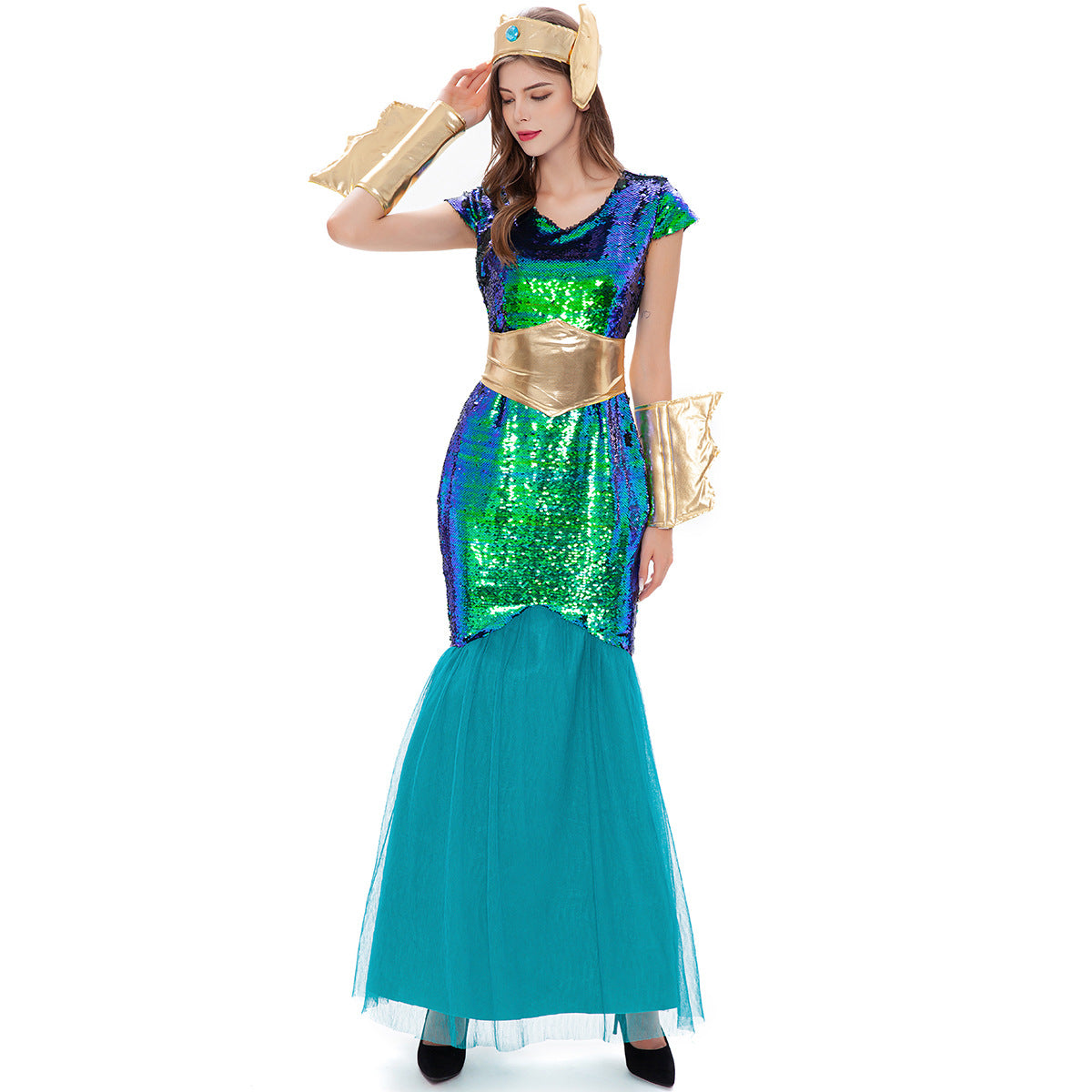 M-XL Aquaman COS Costume Halloween Ancient Roman Greek Pharaoh Costume
