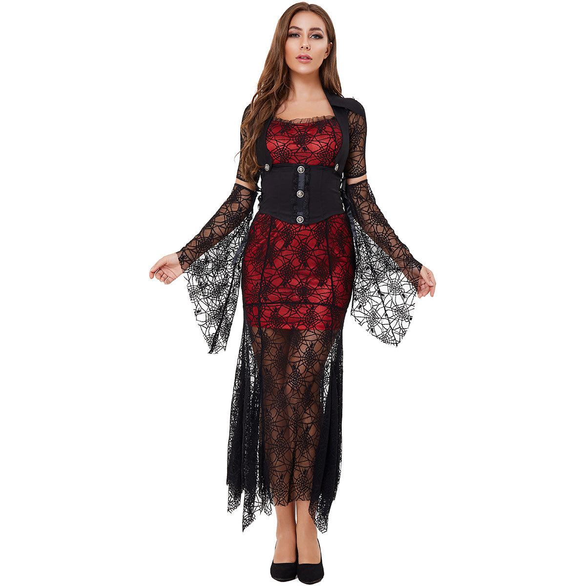 New Halloween Vampire Witch Dress