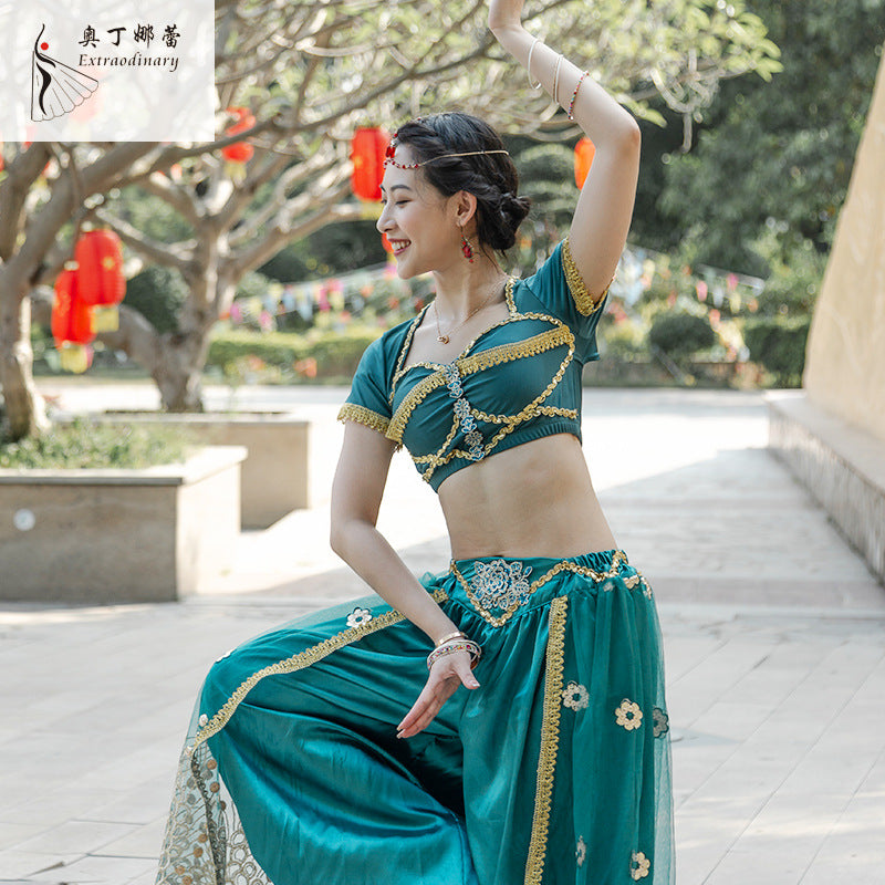 Halloween anime cosplay Princess Jasmine costume a Bollywood Latin belly dance cosplay costume