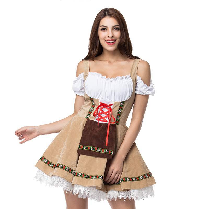 Germany Munich plus-sized beer costume Halloween bar girl dress stage costume maid costume