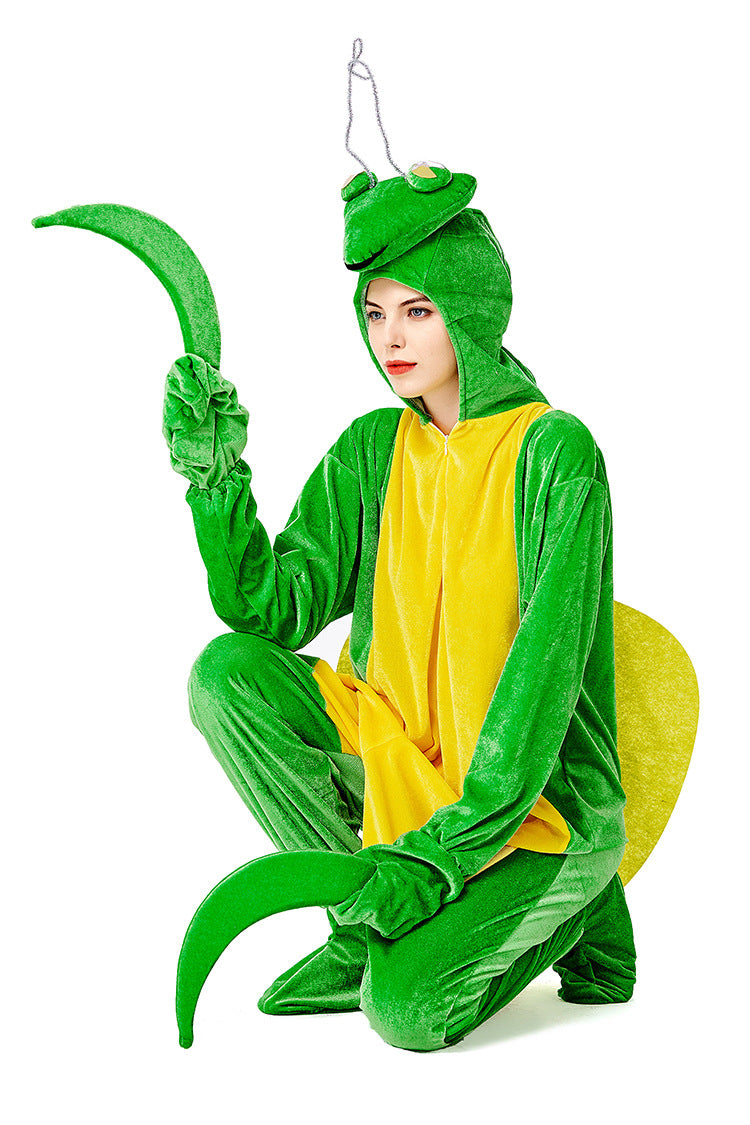 Halloween Parent-Child Animal Movie Costume, Mantid Performance Costume, Animal Themed Outfit