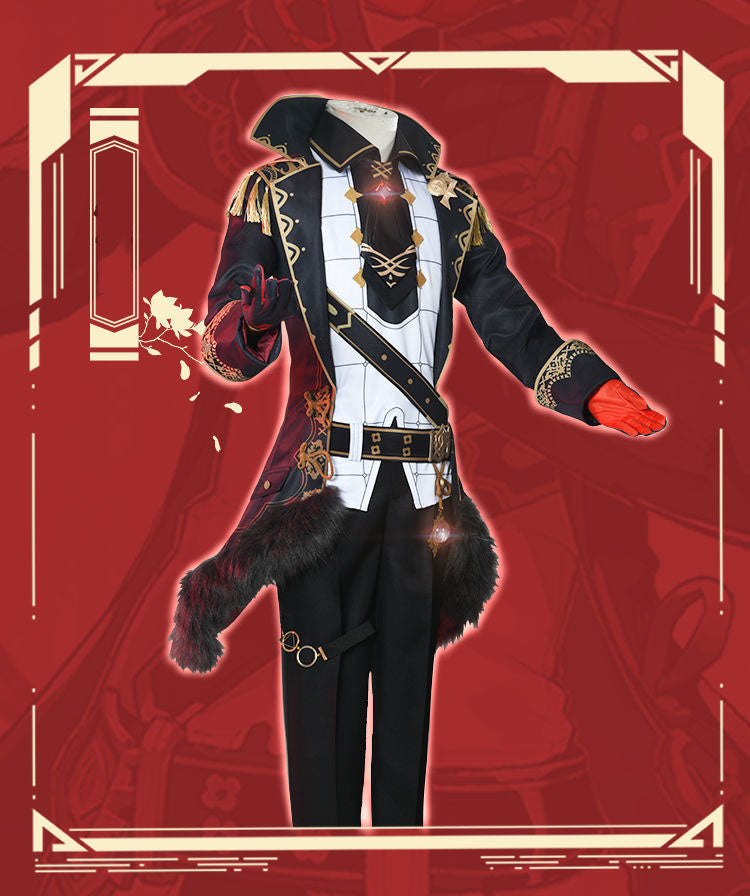 Genshin Impact cos costume Duluk cos game full suit cosplay costume men's clothes wigs shoes sword weapons