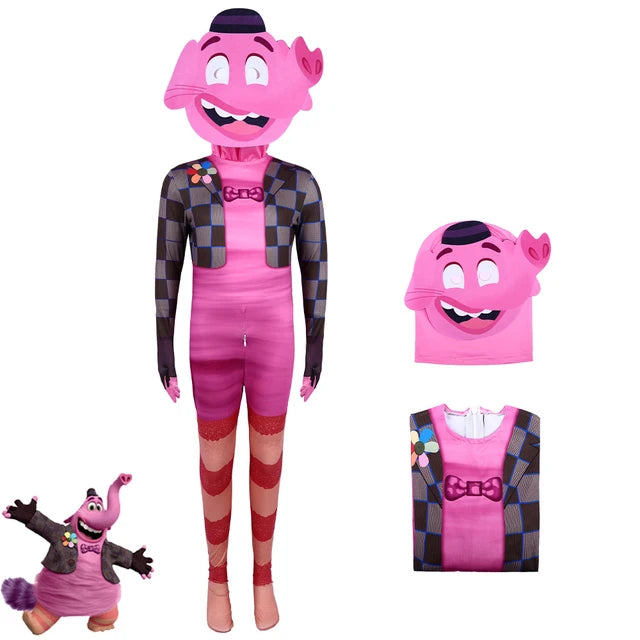 Inside Out 2 Cosplay  Anime Cartoon Character Joy Anxiety Costume For Adult Kids Halloween Dance wear Cosplay Costume Mask