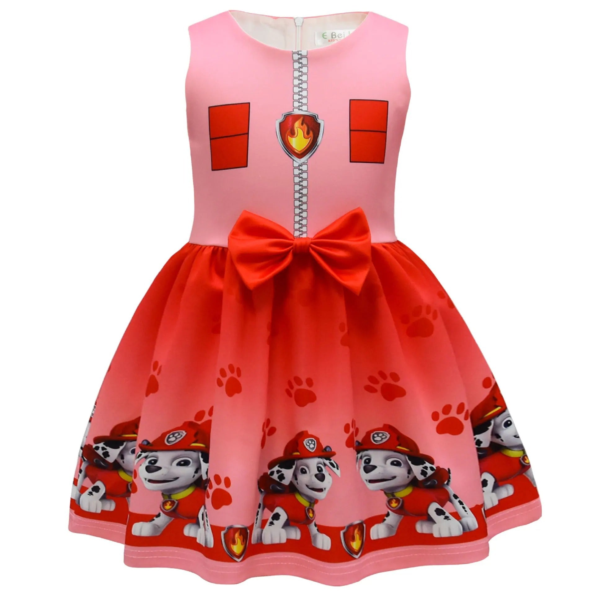 Halloween Cosplay Dress with Cape and Mask for Kids Costume Party